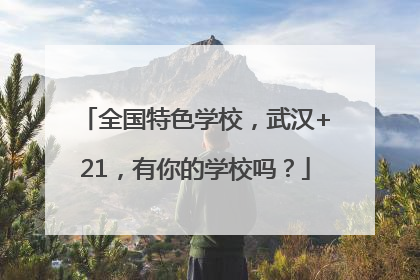 全国特色学校，武汉+21，有你的学校吗？