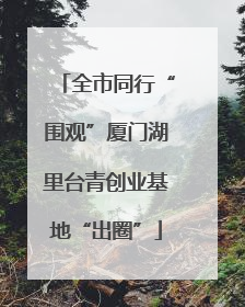 全市同行“围观”厦门湖里台青创业基地“出圈”