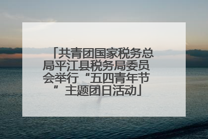 共青团国家税务总局平江县税务局委员会举行“五四青年节”主题团日活动