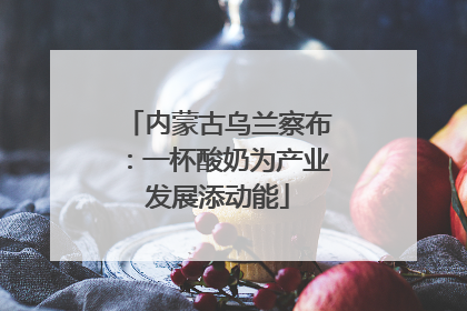 内蒙古乌兰察布：一杯酸奶为产业发展添动能