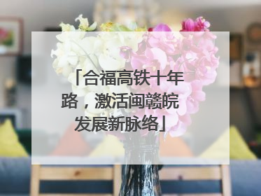 合福高铁十年路，激活闽赣皖发展新脉络