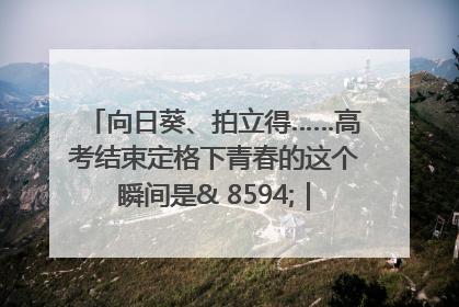 向日葵、拍立得……高考结束定格下青春的这个瞬间是& 8594;｜2025四川高考