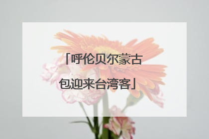 呼伦贝尔蒙古包迎来台湾客