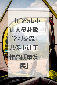 哈密市审计人员赴豫学习交流 共促审计工作高质量发展