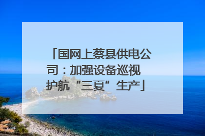 国网上蔡县供电公司：加强设备巡视 护航“三夏”生产