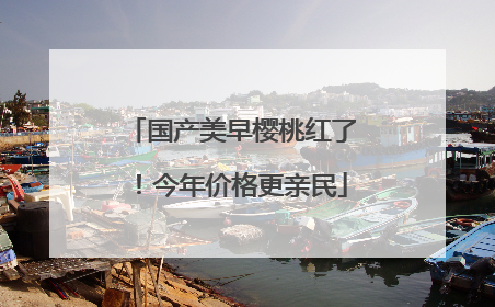 国产美早樱桃红了！今年价格更亲民