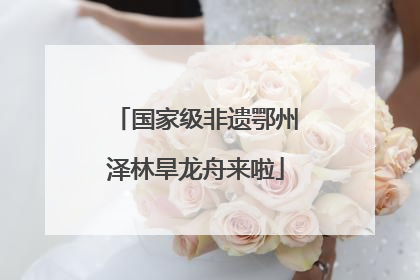 国家级非遗鄂州泽林旱龙舟来啦