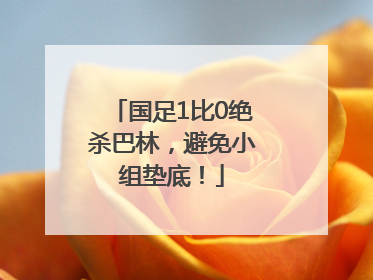 国足1比0绝杀巴林，避免小组垫底！