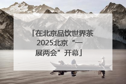 在北京品饮世界茶 2025北京“一展两会”开幕