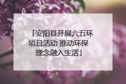 安阳县开展六五环境日活动 推动环保理念融入生活