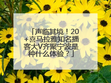 声临其境！20+喜马拉雅知名播客大V齐聚宁波是种什么体验？