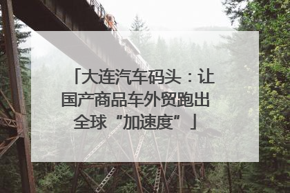 大连汽车码头：让国产商品车外贸跑出全球“加速度”