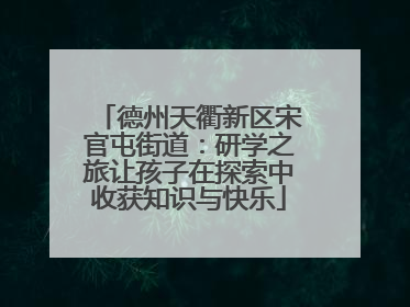 德州天衢新区宋官屯街道：研学之旅让孩子在探索中收获知识与快乐
