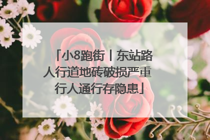小8跑街丨东站路人行道地砖破损严重 行人通行存隐患