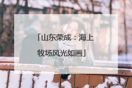 山东荣成：海上牧场风光如画