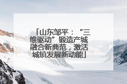 山东邹平：“三维驱动”锻造产城融合新典范，激活城镇发展新动能