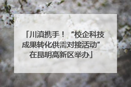 川滇携手！“校企科技成果转化供需对接活动”在昆明高新区举办