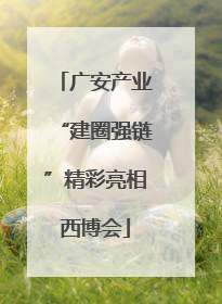 广安产业“建圈强链”精彩亮相西博会