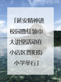 延安精神进校园暨红领巾大讲堂活动在小店区晋阳街小学举行