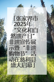 张家界市2025年“文化和自然遗产日”非遗宣传展示暨“非遗购物节”活动在慈利县盛大启幕
