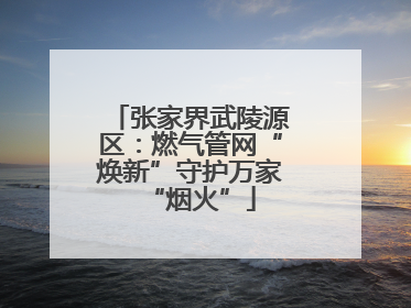 张家界武陵源区：燃气管网“焕新”守护万家“烟火”