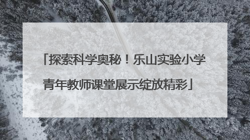 探索科学奥秘！乐山实验小学青年教师课堂展示绽放精彩