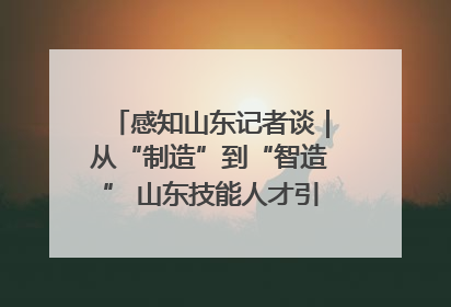 感知山东记者谈｜从“制造”到“智造” 山东技能人才引领产业升级