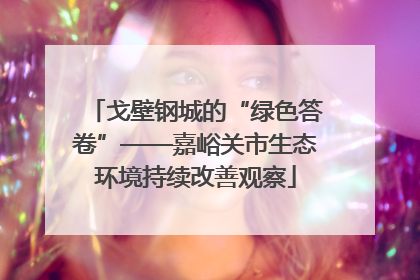 戈壁钢城的“绿色答卷”——嘉峪关市生态环境持续改善观察