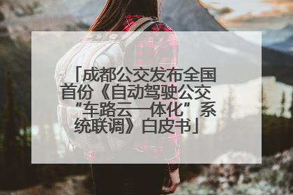 成都公交发布全国首份《自动驾驶公交“车路云一体化”系统联调》白皮书