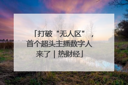 打破“无人区”，首个超头主播数字人来了｜热财经