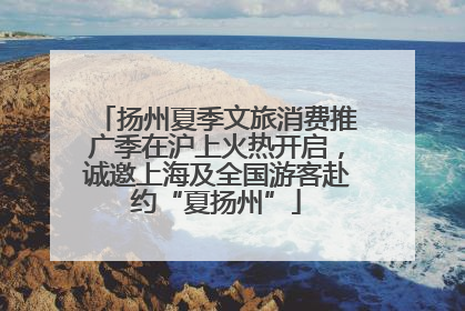 扬州夏季文旅消费推广季在沪上火热开启，诚邀上海及全国游客赴约“夏扬州”