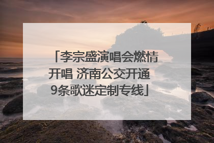 李宗盛演唱会燃情开唱 济南公交开通9条歌迷定制专线