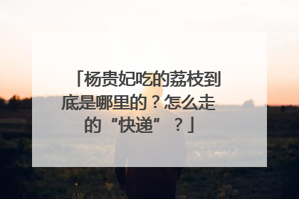 杨贵妃吃的荔枝到底是哪里的？怎么走的“快递”？