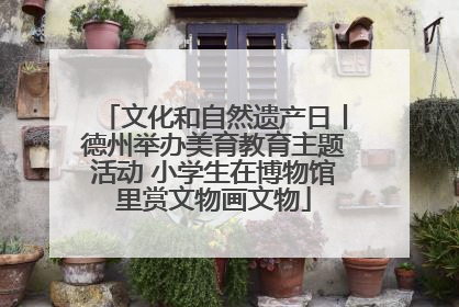 文化和自然遗产日丨德州举办美育教育主题活动 小学生在博物馆里赏文物画文物