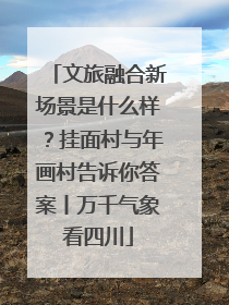 文旅融合新场景是什么样？挂面村与年画村告诉你答案丨万千气象看四川