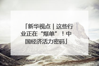 新华视点｜这些行业正在“爆单”！中国经济活力密码