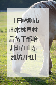 日喀则市南木林县村后备干部培训班在山东潍坊开班