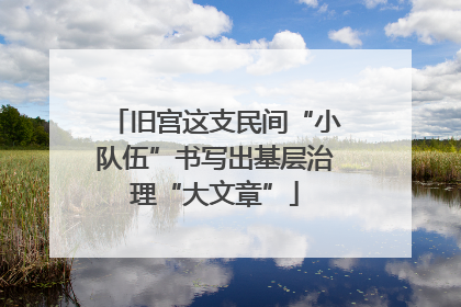 旧宫这支民间“小队伍”书写出基层治理“大文章”