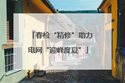 春检“精修”助力电网“迎峰度夏”