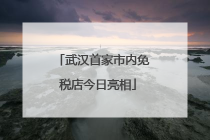 武汉首家市内免税店今日亮相