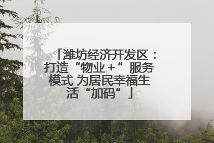 潍坊经济开发区：打造“物业＋”服务模式 为居民幸福生活“加码”