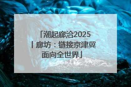 潮起廊洽2025丨廊坊：链接京津冀 面向全世界