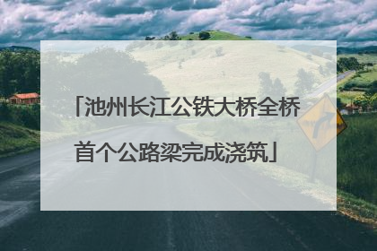 池州长江公铁大桥全桥首个公路梁完成浇筑