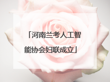 河南兰考人工智能协会妇联成立