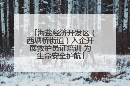 海盐经济开发区（西塘桥街道）入企开展救护员证培训 为生命安全护航