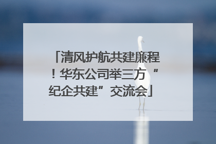 清风护航共建廉程！华东公司举三方“纪企共建”交流会