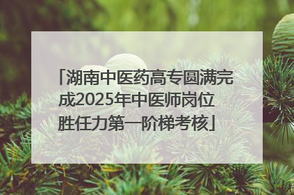 湖南中医药高专圆满完成2025年中医师岗位胜任力第一阶梯考核