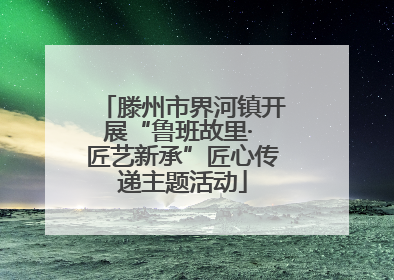 滕州市界河镇开展“鲁班故里· 匠艺新承”匠心传递主题活动