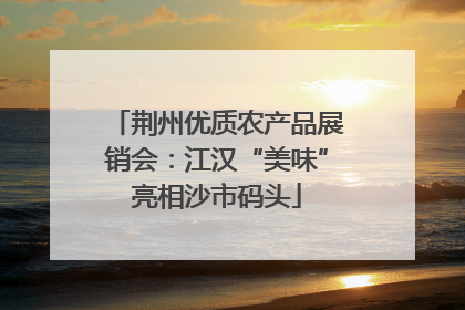 荆州优质农产品展销会：江汉“美味”亮相沙市码头