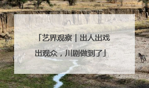 艺界观察｜出人出戏出观众，川剧做到了